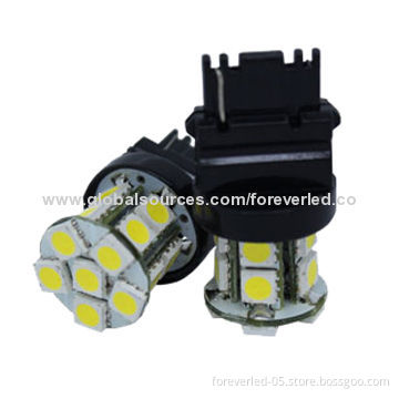 3156 Car LED Turn Tail Light, White Color, Wide Voltage of 8-30V DC